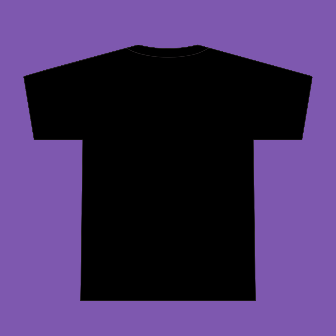 Musoka BG Club black and white t-shirt, print detail