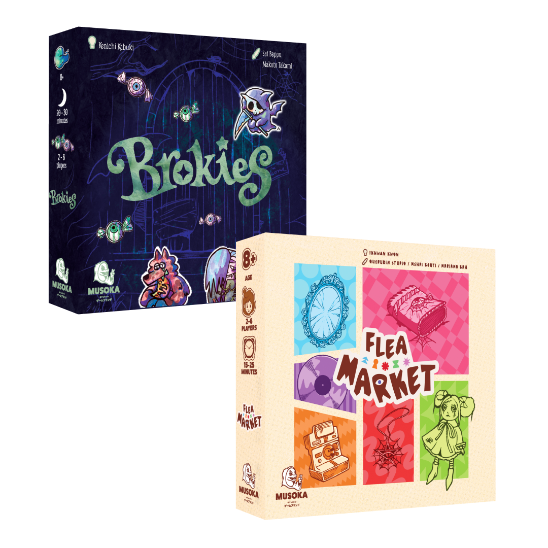 Musoka Halloween Pack: the Brokies and Flea Market card games together