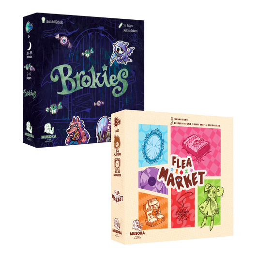 Musoka Halloween Pack: the Brokies and Flea Market card games together