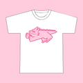 (Pop-Up Only) T-shirt White / Pink - Musoka Dragon