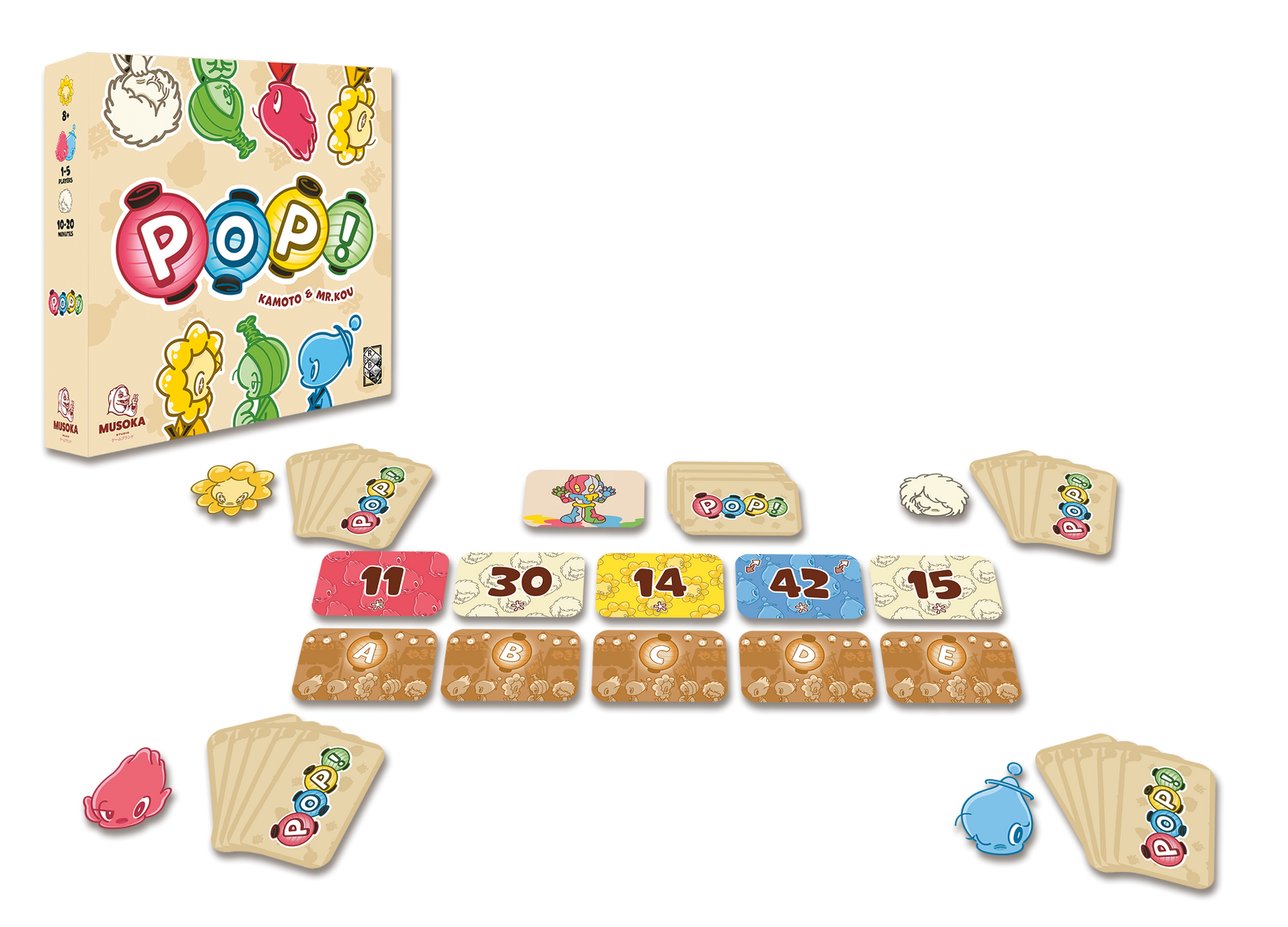 POP! box and components, exploded view