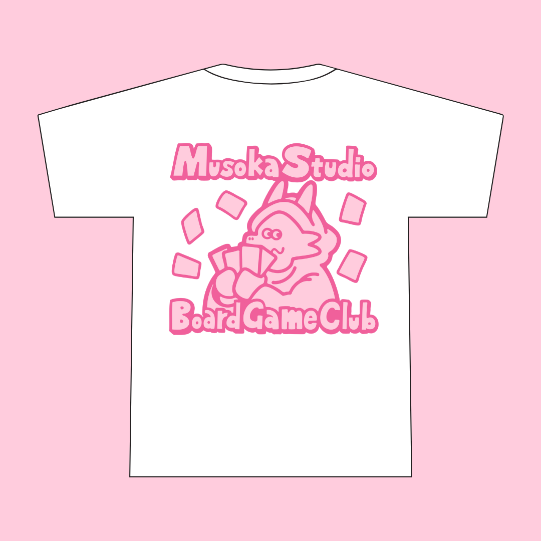 Musoka Dragon white and pink t-shirt, print detail