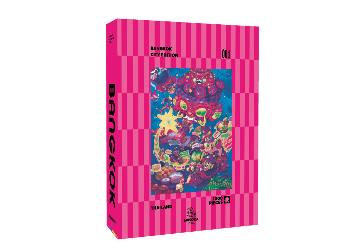 Bangkok 1000-piece puzzle illustration, Cities Edition 001 by Musoka Studio