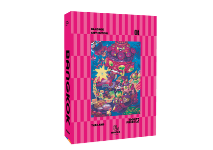 Bangkok 1000-piece puzzle illustration, Cities Edition 001 by Musoka Studio