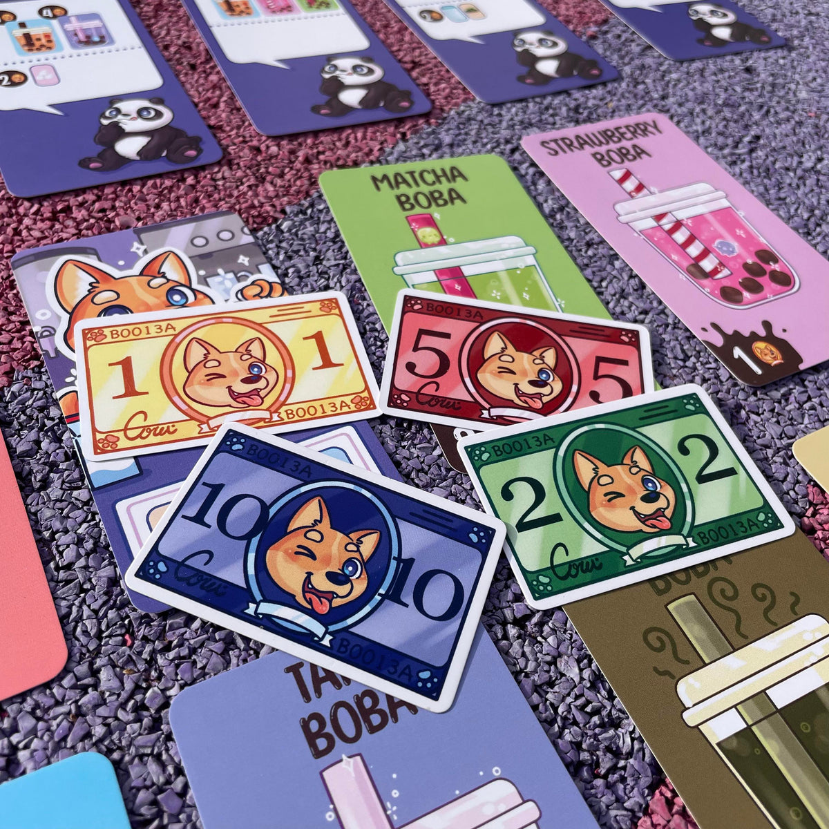 Boba Life full game components on a table