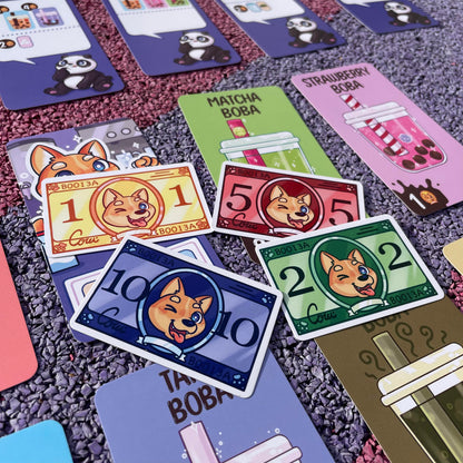 Boba Life full game components on a table