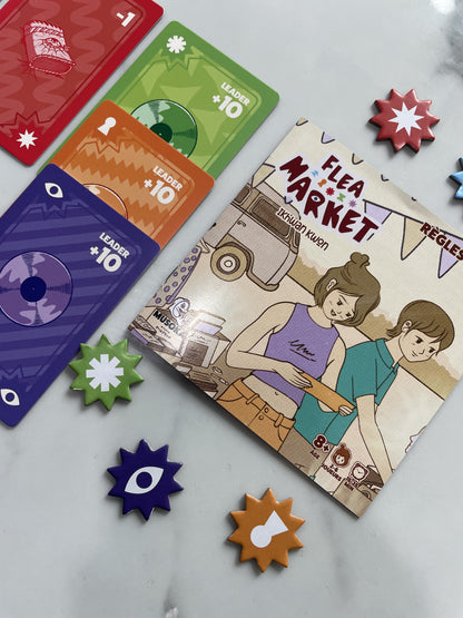 Flea Market game in progress with players collecting finds