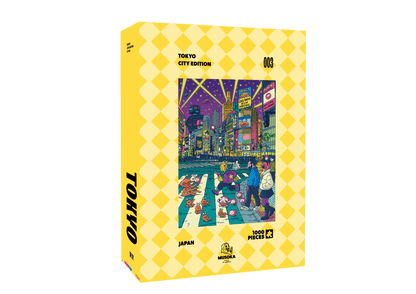 Tokyo 1000-piece puzzle illustration of Shibuya Crossing, Cities Edition 003