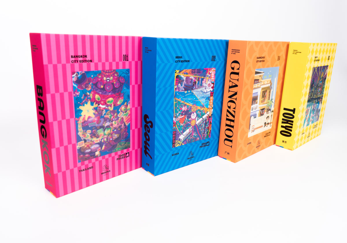 Musoka Cities Edition puzzle poster, 50x70 cm, included in the box